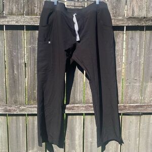 Figs Mens Black Scrub Bottoms | XXL